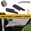 Door Front Panels Armrest Cover Synthetic Leather Fits Toyota Avalon 13-18 Black