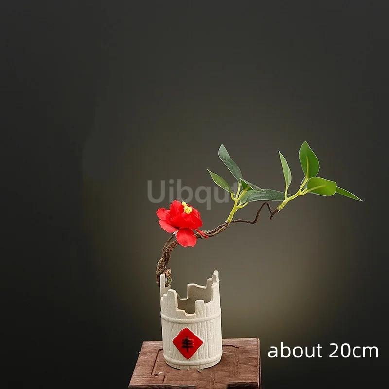onigiri bento Sashimi Plate dish tray Decorative vase with flowers Sushi shop hotel Restaurant sea food decorations tree flower
