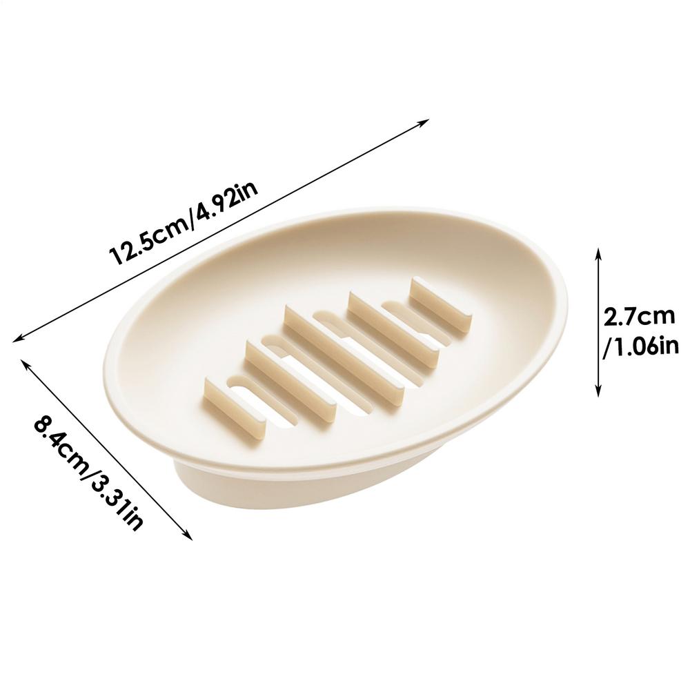 Kreativer Silikon Rutschfester Seifenhalter Badezimmer Dusche Aufbewahrungsplatte Ständer Durchbrochene Seifenschalen Seifendose Kleiner Aufbewahrungsbehälter
