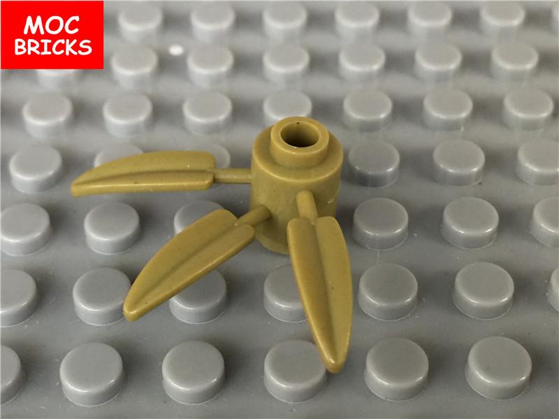 Non-Toxic 20Pcs/Lot Moc Bricks The Plant Green Bamboo Tree Leaves For Flowers Fit With 30176 Diy Building Blocks Figure Toy Kids Toys Gift
