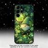 Lucky Four Leaf Clover Phone Case For Samsung S25,S24 Ultra,S20,S30 plus,S22 plus,S23,S30 Ultra 5G Silicone Black Shell