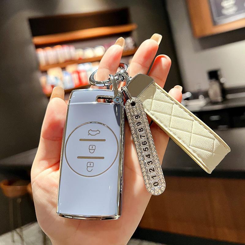 Chery Xingtu TX Tiggo 7 Key Cover for 21 Models - High-End Shell with Buckle for Zhuifeng Lingyun Lanyue LX, 3X and 5X Cars.