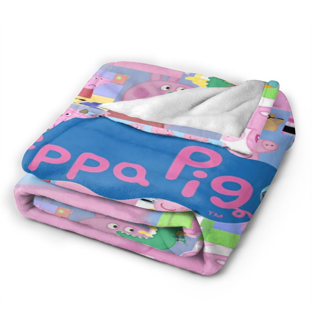 Coperta accogliente Peppapigs Accessori Decorativa per Divano Coperta Plaid Super Morbida Flanella per Divano