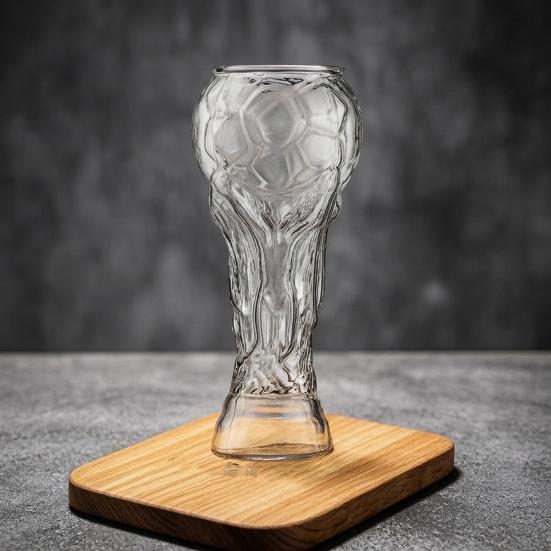 Trophy Beer Glass, High Borosilicate Glass Cup for Craft Beer, Large Capacity Soccer Trophy Mug, Bar Home Beer Cup Party Gift