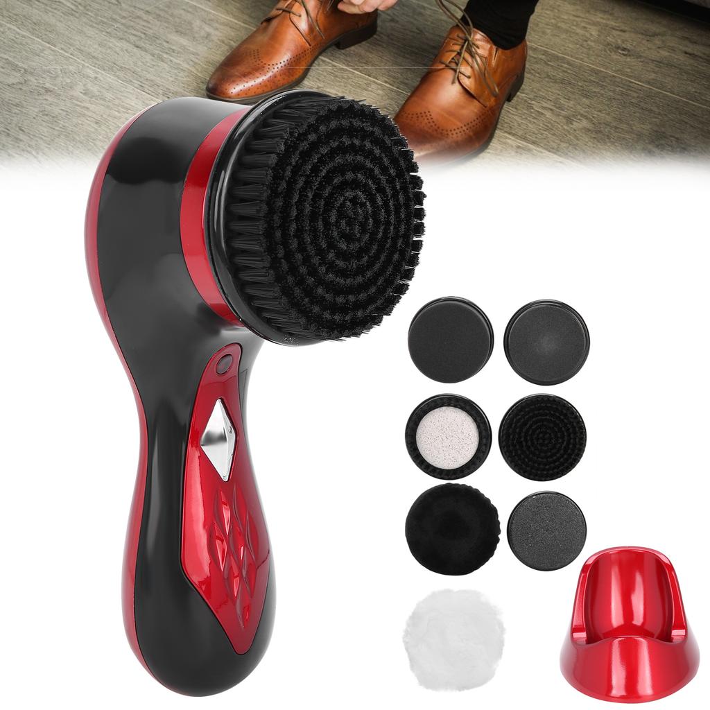 Multifunctional Electric Shoe Shine Kit Handheld Shoe Dust Cleaning Polishing Leather Shoe Care Set