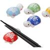 Dayla Turtle Chopstick Rests, Ceramic, Set of 5 Colors, Cute, Lucky Charm for Fortune, Longevity Celebration, Japanese Modern, Gift, Present