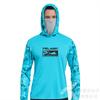 Chemise de pêche pélagique UPF 50+ Manches longues Vêtement de sport Été T-shirt protection solaire Homme à capuche Masque Combinaison de pêche