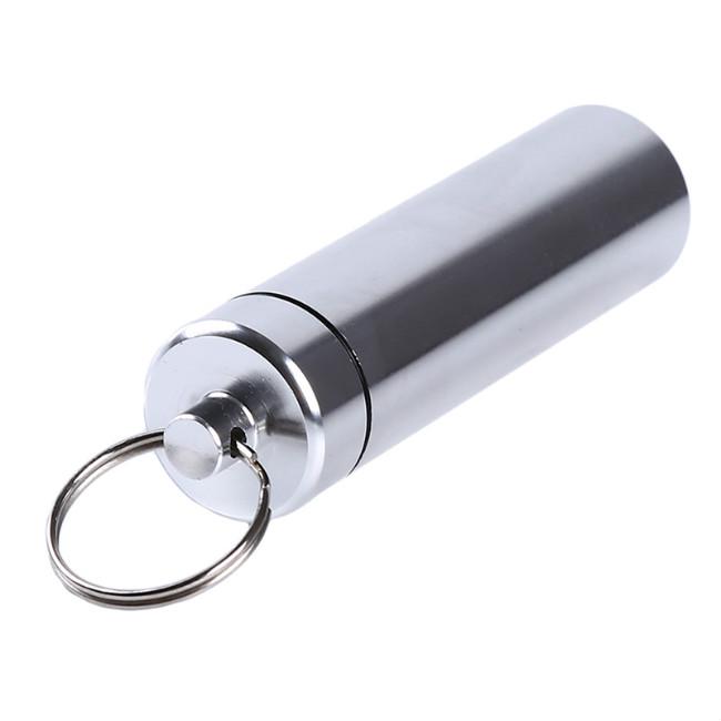 Durable Keyring Outdoor Pocket Toothpick Holder Dispenser Pill Case Keychain