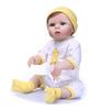 NPK 55 cm Reborn Baby Batole Dívka Princezna Panenka Živá velmi měkká celotělová silikonová hračka do vany
