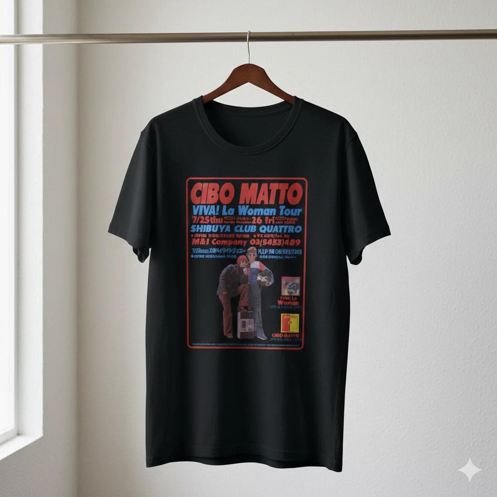 

Cibo Matto La Woman Tour Shibuya Club Quattro Vintage Black T-Shirt - T140 S