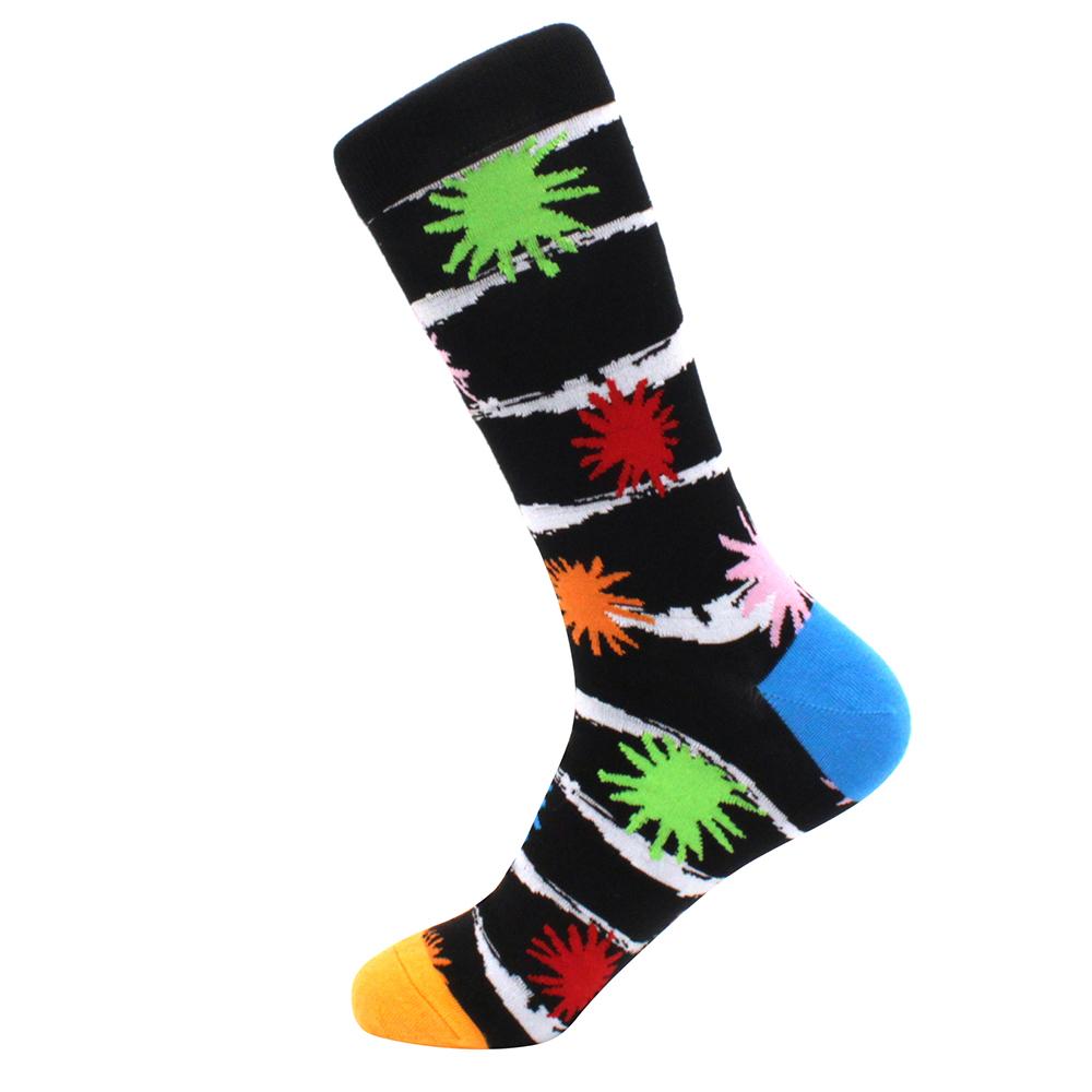 Fashion Funny Mens Socks Hip Hop Harajuku Kawaii Cartoon Cotton Socks Fruit Animal Beer Food Happy Casual Socks Gifts for Men