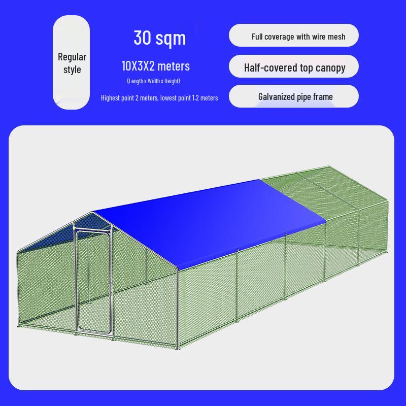 Large Outdoor Pigeon & Chicken Coop, Rabbit/Dog Pet Cage with Anti-Weasel Iron Net
