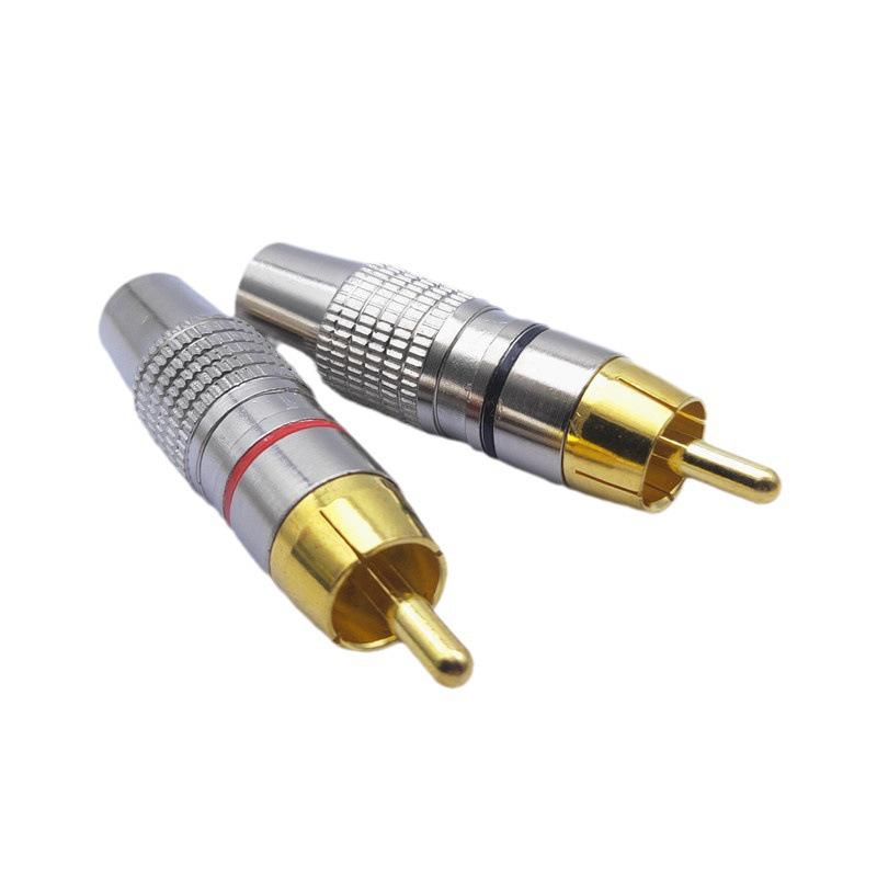 Gold-Plated RCA Coaxial Audio Plug Cable (Large, 270RCA)