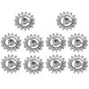 Barbecue Frame Gear Replacement Parts Heat Resistant Accessories Automatic Revolving Mini Hardware Wheel Aluminum