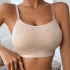 Bequemer, atmungsaktiver, nahtloser Dessous-BH für Damen, der ohne Bügel zusammengezogen werden kann. Beauty-Back-Design mit verstellbaren Trägern