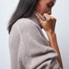 IHUASU Women's Fashion Casual Solid Colour Autumn and Winter Long Sleeve High Neck Loose Sweater