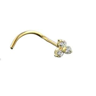 Lotus 14K Real Solid Gold  Moissanite