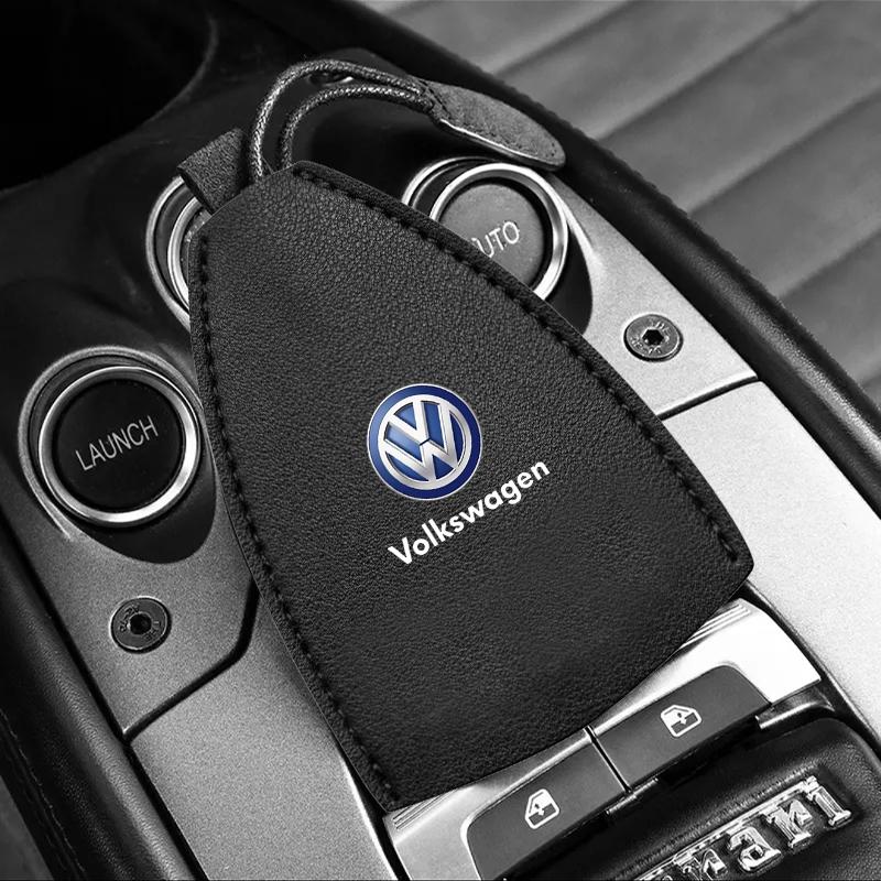 1Pcs Car Key Protection Shell Bag Car Key Case Cover Car Keychain For Volkswagen B7 B6 B5 Golf 4 5 6 Polo Passat CC Jetta Mk6 Tiguan Gol Cross