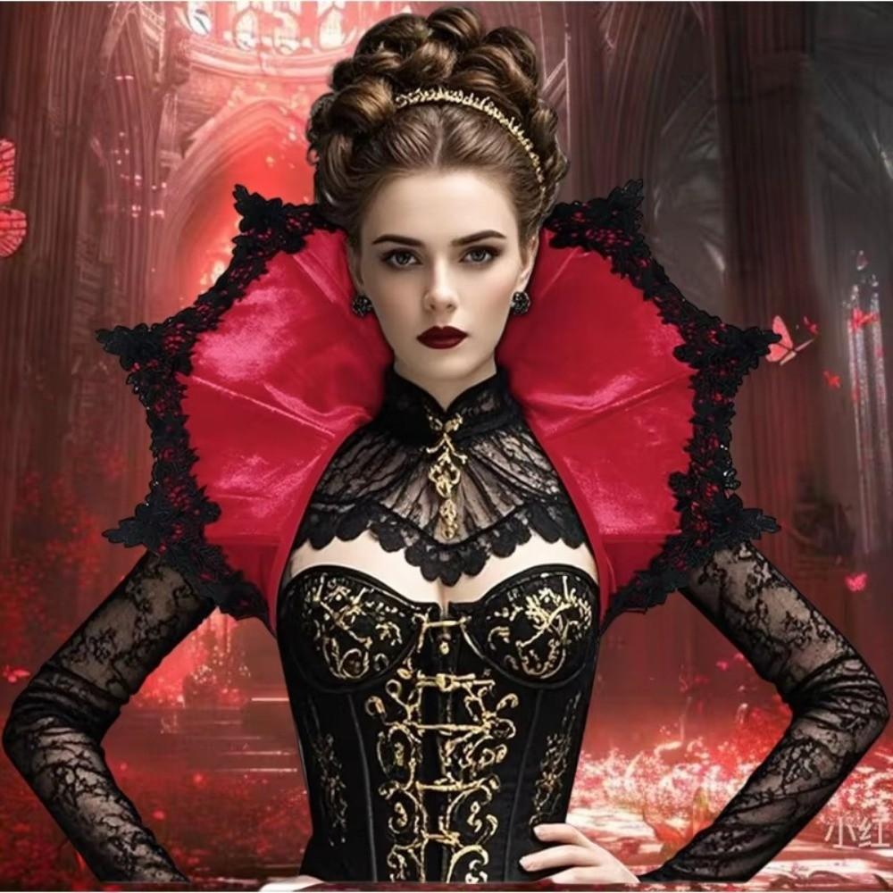 Gothic Victorian Stand Up Collar Renaissance Halloween Costume Accessories Halloween Carnival