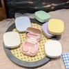 Simple macaroon contact lens box Cosmetic Contact Lenses box portable compact high value storage box, practical and simple
