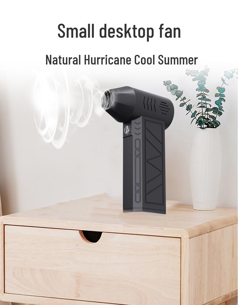 Violent Mini Handheld High-Speed Brushless Turbine Fan for Camping and Dust Blowing