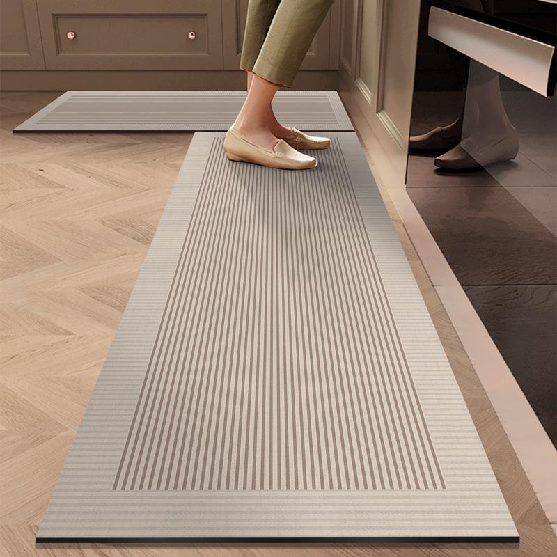 1/2pcs Simple Kitchen Floor Mat Home Long Absorbent Anti-Slip And Easy-To-Maintain Floor Mat Diatom Mud Carpet