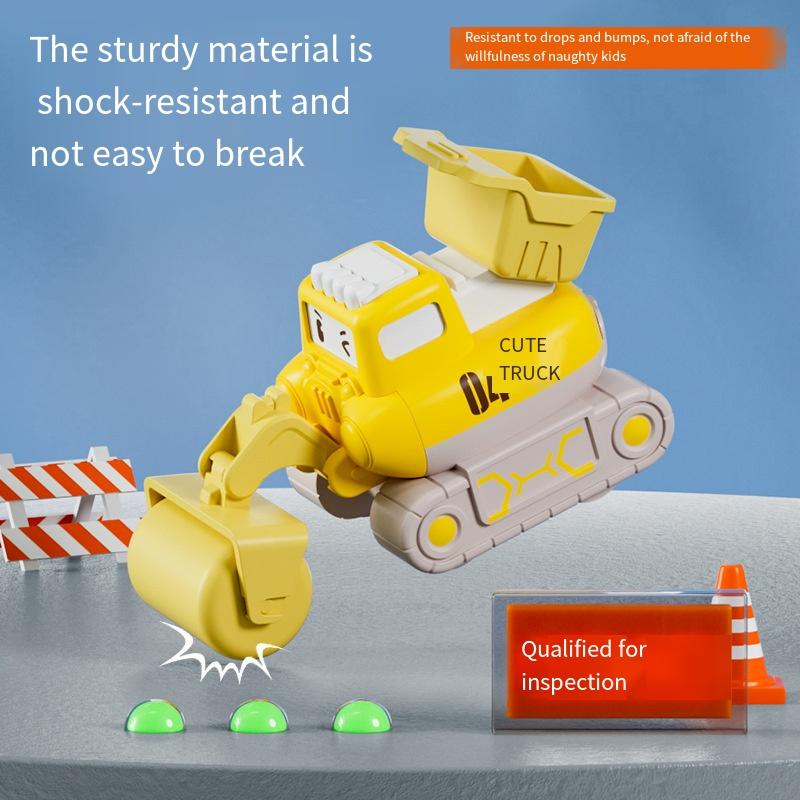 1PC Children's Toys 4WD Off-road Vehicle Tipping Bucket Stunt Car Model Play Stall Toys