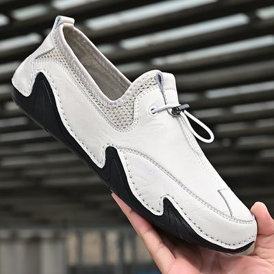 Scarpe da Uomo Autunno Nuove Slip-on Scarpe da Uomo Taglia Grande Scarpe Trendy Britanniche Business Casual in Pelle Scarpe da Uomo in Vera Pelle