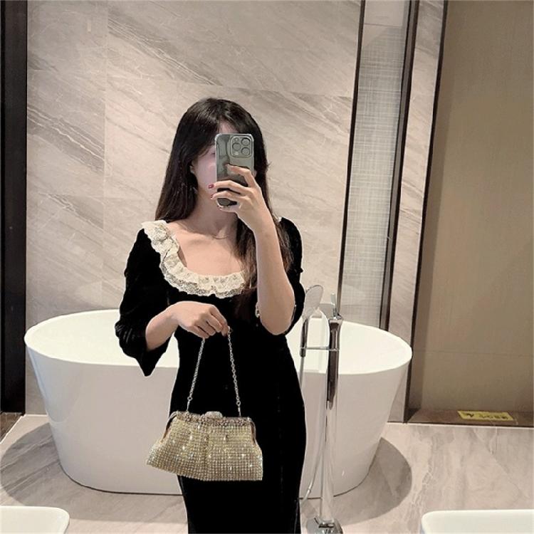 Women Evening Bag Wedding Clutch Detachable Chain Shoulder Bags Handbag