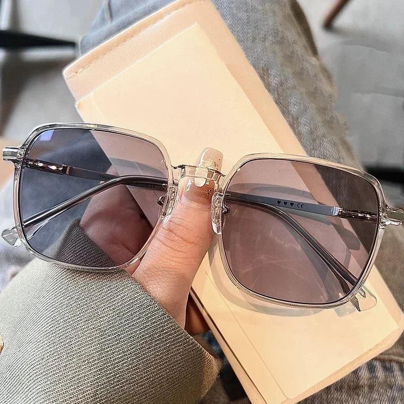 Photochromic Anti Radiation Large Frame Glasses Shades For Woman/Man Transition Eyeglasses Replaceable Lens