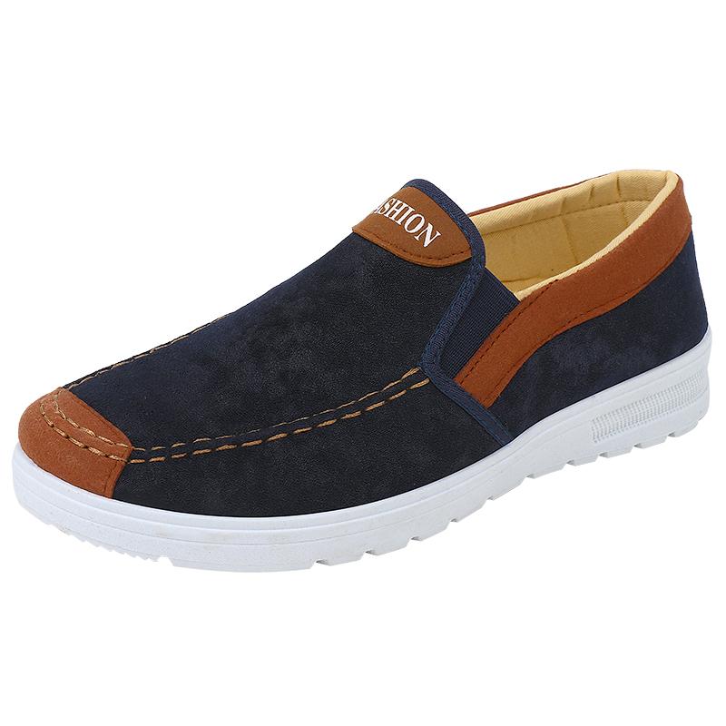 Men's Shoes Plus Size Men's Shoes Casual and Comfortable Sports Shoes Slip On Casual Shoes Simple and Lightweight Retro Flat