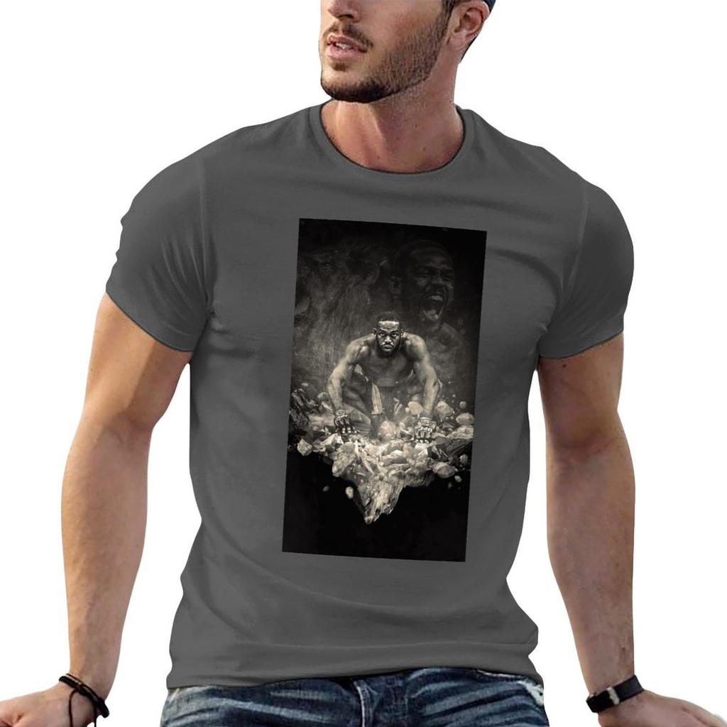 Jon Jones T-Shirt T-Shirt Personalisiertes T-Shirt Für Unisex Baumwoll-T-Shirt 100% T-Shirt