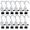 60PCS Legging Organizer For Closet Pants Hangers Space Saving Portable Stainless Steel Single Clips-B61B