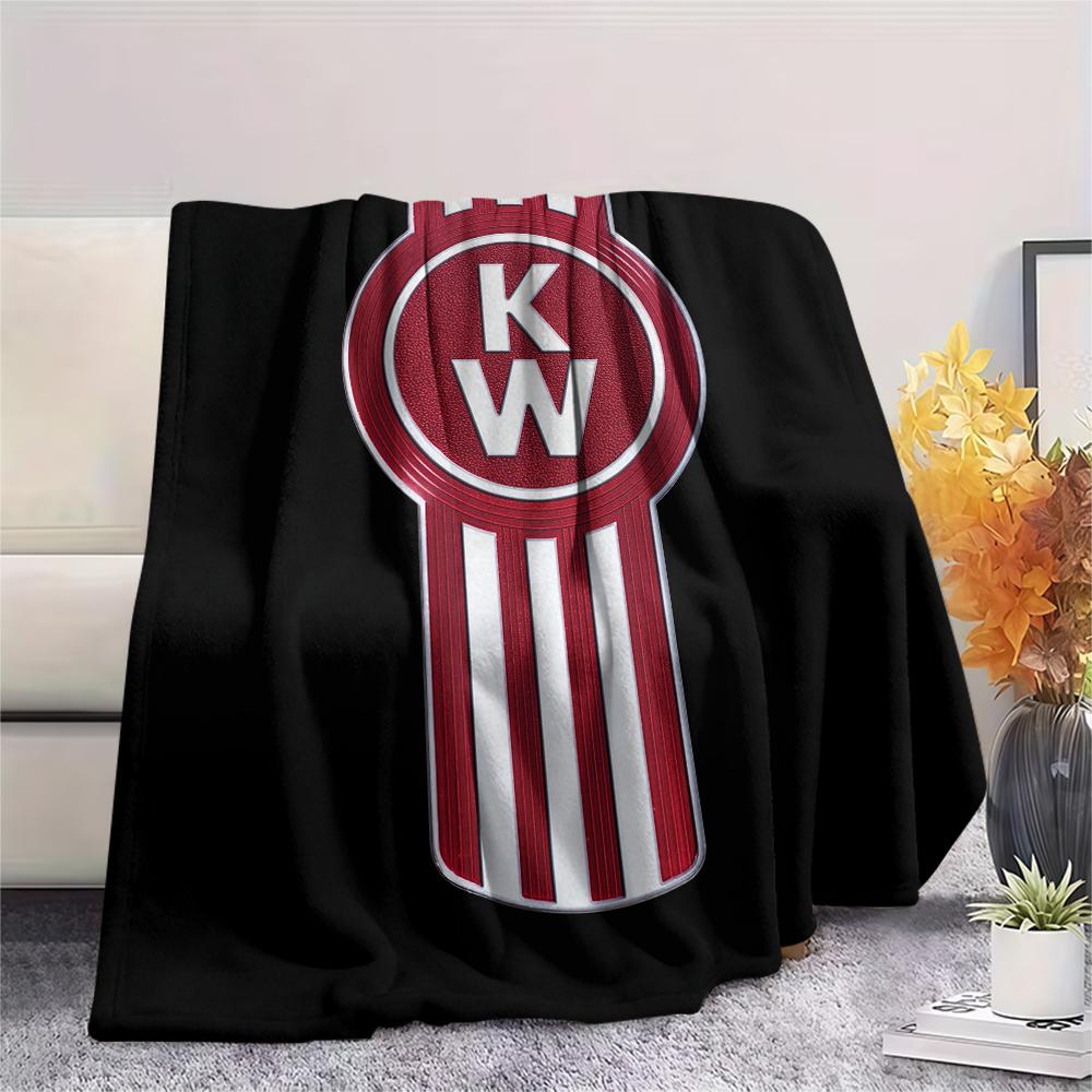 Kenworth, Couverture Flanelle à Motifs, Haute Qualité Confortable pour Toutes les Saisons, Décoration Intérieure, Chaleur et Confort, Parfaite pour les Cadeaux.