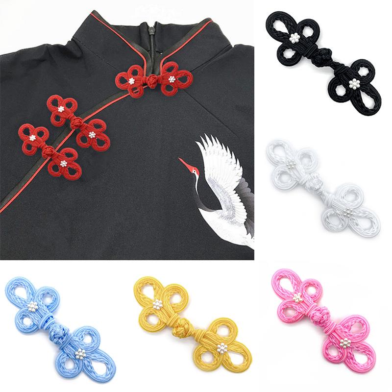 1 Pièce Nœud Chinois Style Chinois Fleur de Prunier DIY Accessoires Vêtements Hanfu Bouton Cheongsam Perle Fait Main