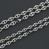 8mm/10mm Stainless Steel Hip Hop Coffee Bean Chains Necklaces Pig Nose Chains Bracelets Punk Necklace Men's Hip Hop Jewelry