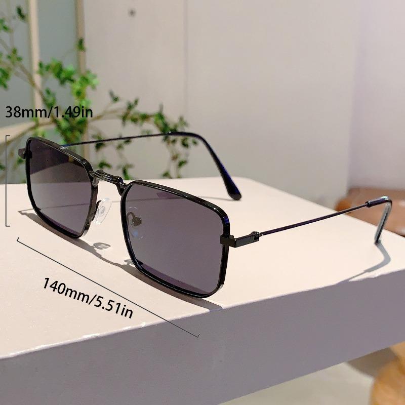 Retro Square Frame Steampunk Metal Style European and American Hip-hop Personality Spring Leg der Sunglasses