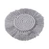 Cup Mat Highly Absorbent Braided Drink Coaster Solid Color Heat-Resistant Reusable Woven Coaster Cup Pad