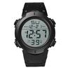 Digital wristwatch men easy read large display big font waterproof sports watch date LED alarm stopwatch function lightweight multifunctional casual