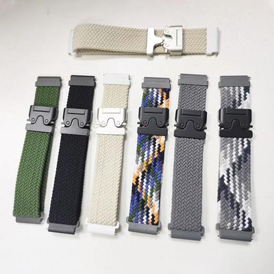 Pasek nylonowy 20/22mm z klamrą spadochronową dla Garmin Vivoactive 6 5 4/Forerunner 570 165 255 Pasek dla HUAWEI/Samsung/Amazfit Bransoletka