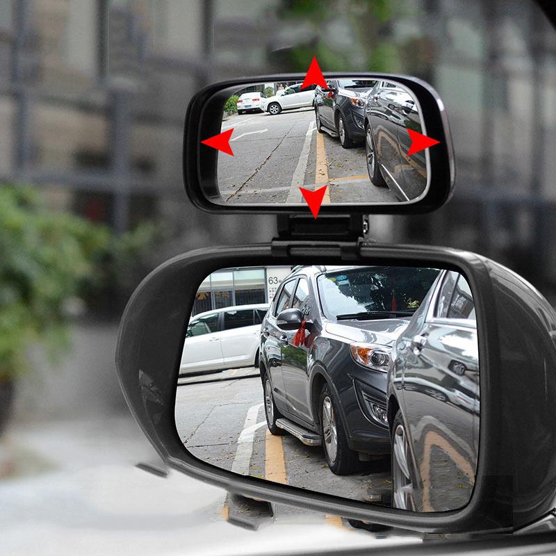 Car Blind Spot Mirror Adjustable Convex Rearview Mirror Wide Angle Mirror For Safety Parking Car Mirror