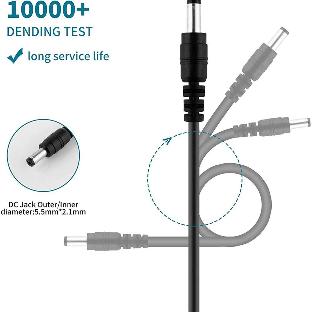 Plug Charging Cord USB To DC Jack DC Connector Interchangeable Plugs DC Power Supply Adapter