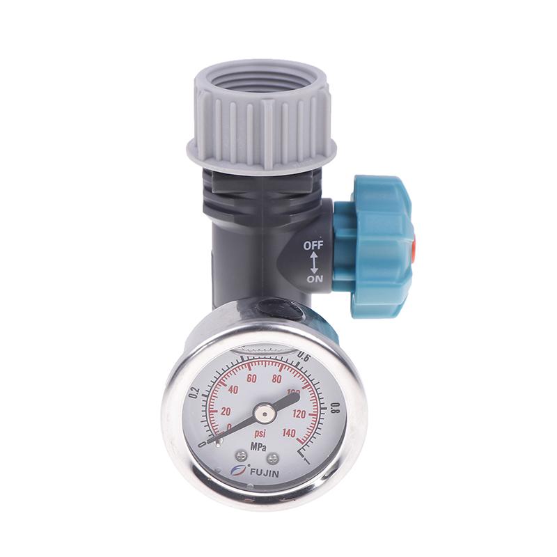 Druckregler G3/4'' Einstellbares Wasserdruckregelventil mit Manometer Gewächshausgarten-Bewässerungsregler