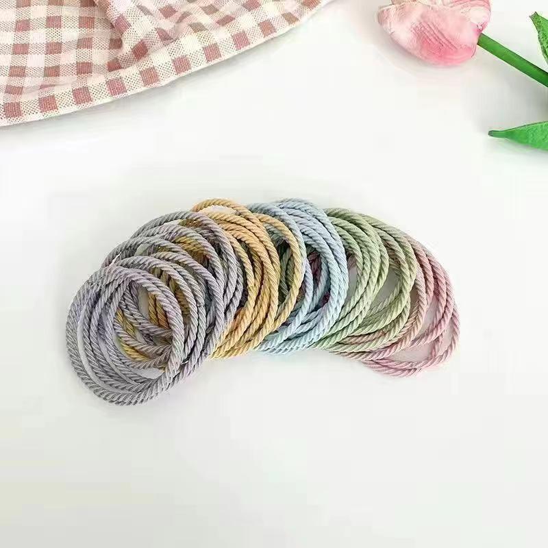 100 Durable Seamless High Elastic Hair Ties with No Damage Barrel Pack