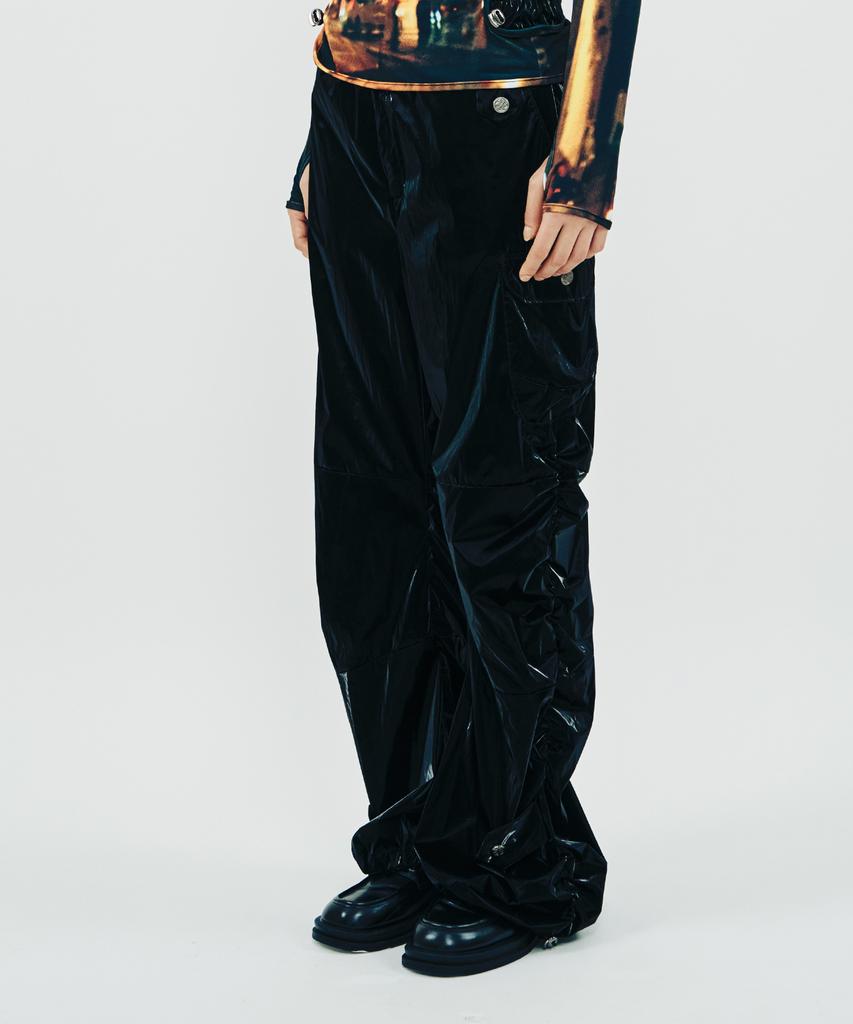 PHENOMENON SEEPER Side Shirring Panel Pants_Bk