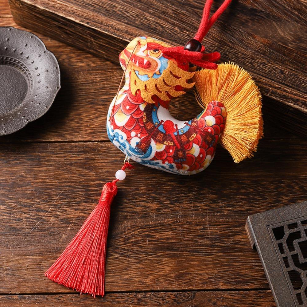 

Традиционная сумка-кулон в форме дракона, пакетик с полынью, портативный ароматный пакетик Red-Only Pendant