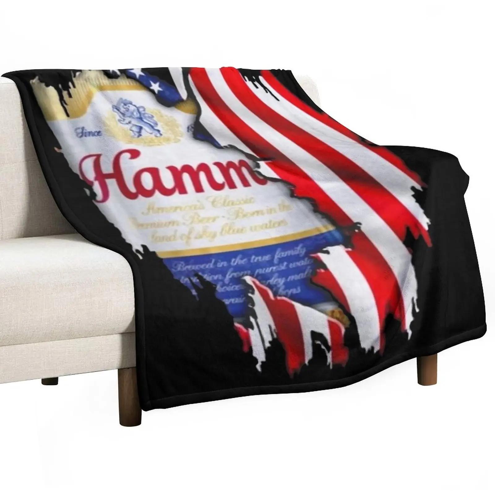 Купить пиво Hamms с американским флагом, плед на 4 июля, модный плед для кровати, плед для дивана 30x40in