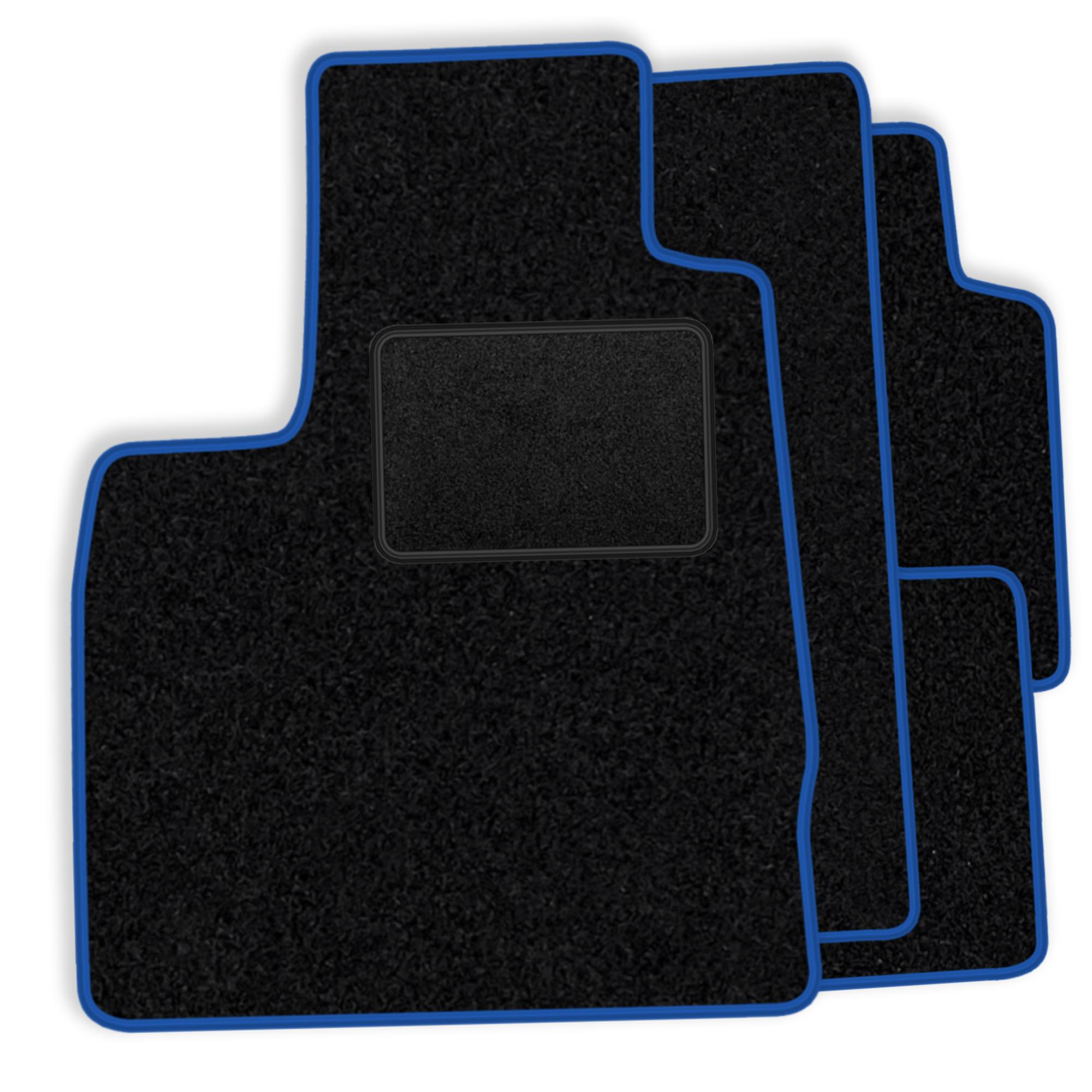Super Merchant [Blm]Bm045 Blauw - Set Velours Vloermatten Voor Bmw 2 Serie F45 Active Tourer 2014-2022 - Blauwe Rand