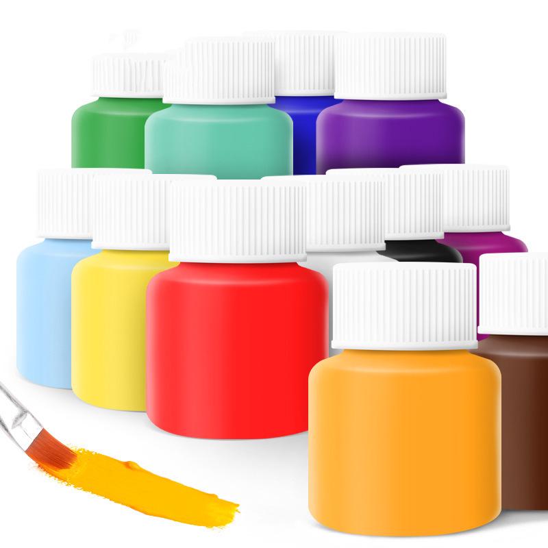 Acrylic Paint Set - 25ml, Waterproof, Plaster & Wall Painting with Children's Colors