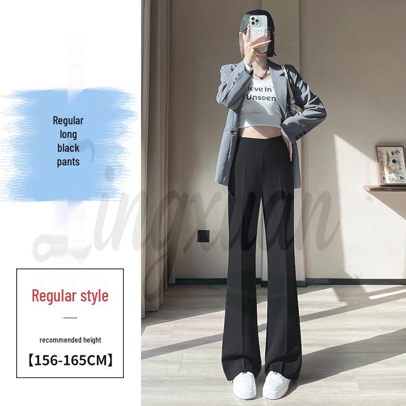 Spring 2026 Women's High Waist Slim Fit Wide Leg Flare Pants